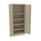 Tennsco Welded Standard Slim Storage Cabinet, 30"Wx18"Dx72"H, Sand 721830-SND - alternate 1